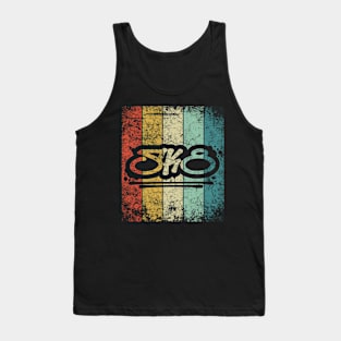 SK8 Vintage Skate Design For Skaters Skateboarding Tank Top